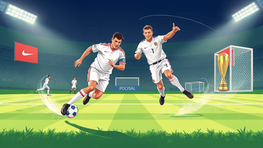 스포츠: 주요 스포츠 경기 결과 및 소식 (illustration 스타일)