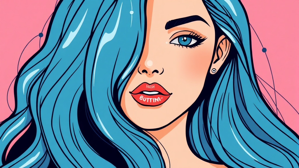 피부 & 모발 건강, 한번에! (illustration 스타일)