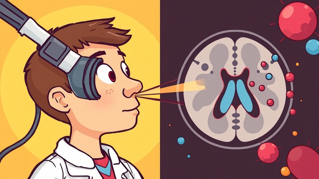 부비동암 진단 방법 (cartoon 스타일)