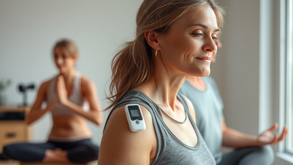 혈당 관리를 위한 추가 방법 (realistic 스타일)