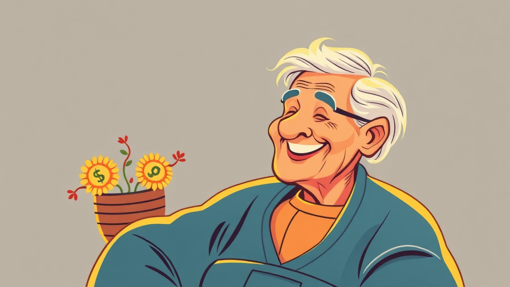 퇴직금, 왜 중요할까요? (illustration 스타일)