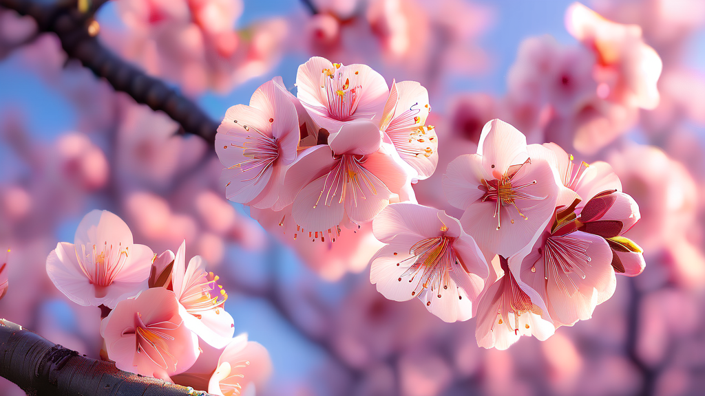 2026년 서산 벚꽃 개화 시기 예상 (realistic 스타일)