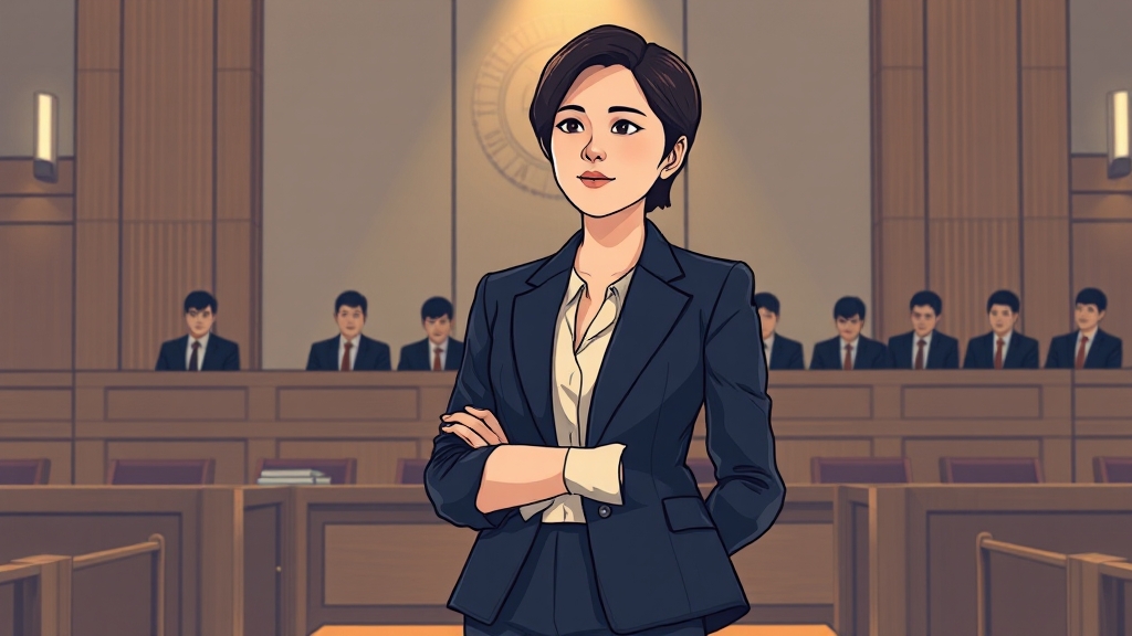 소송 진행 상황과 앞으로의 전망 (illustration 스타일)