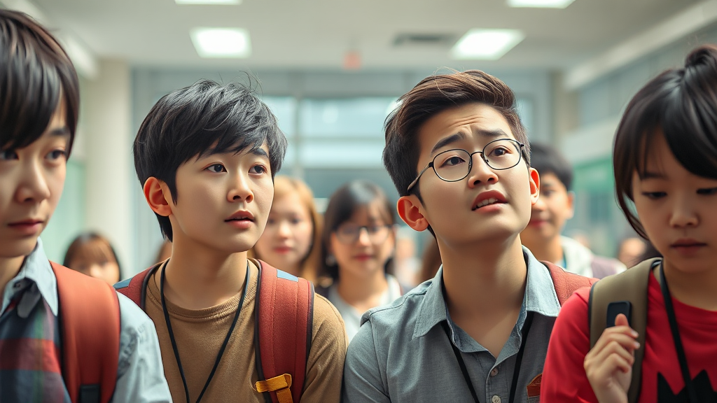 수능 난이도 변화와 사교육 시장 (realistic 스타일)