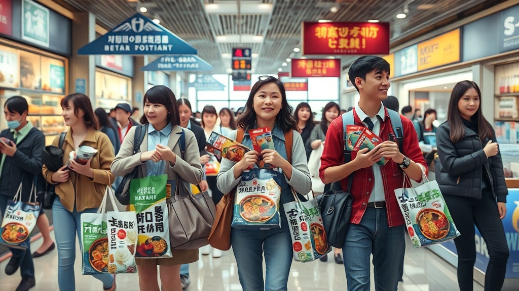 면세점 & 식당가 정보 (realistic 스타일)