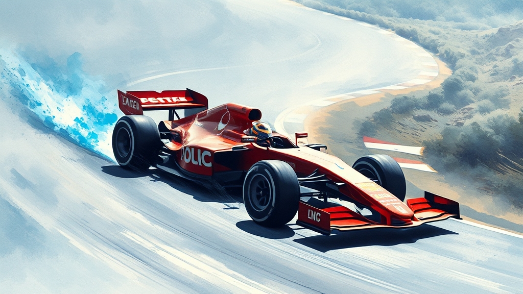 F1 더 무비 흥행 이유 (watercolor 스타일)