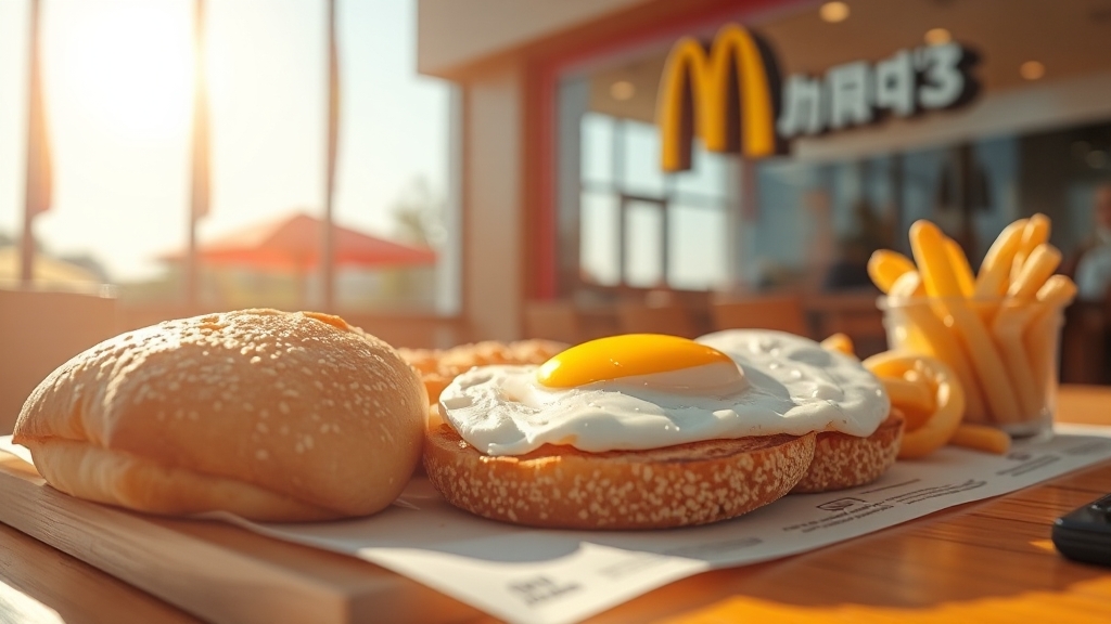 맥모닝 할인 및 프로모션 정보 (realistic 스타일)