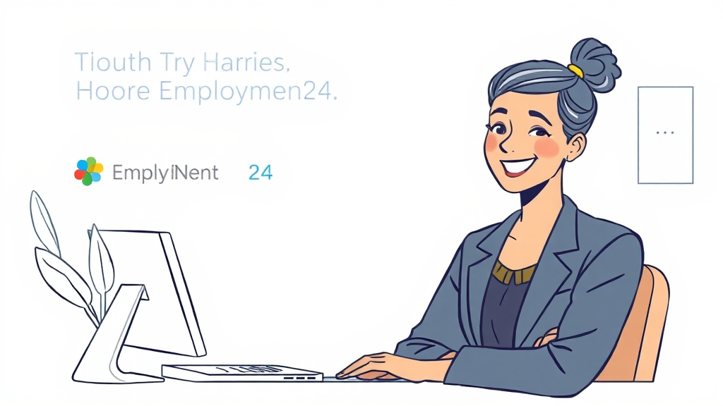 실업급여 중 구직활동, 꿀팁 대방출 (illustration 스타일)