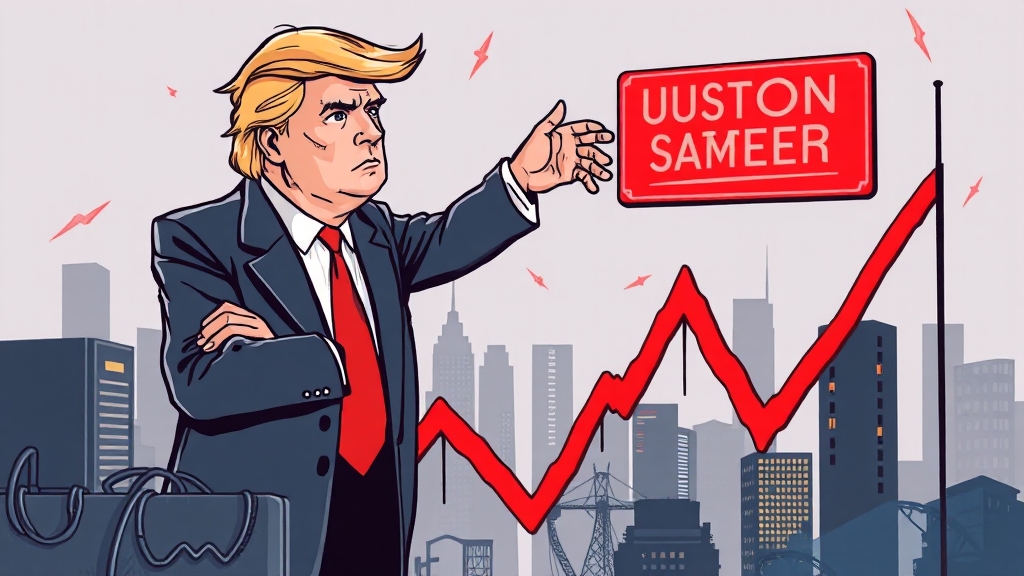 미국 주식 시장, 영향은? (illustration 스타일)