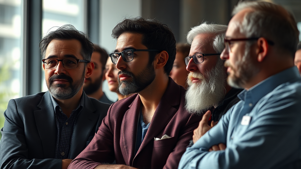 AI 시대, 혁신을 넘어선 활용 전략과 윤리적 고민 3 AI 전문가 특강 (realistic 스타일)