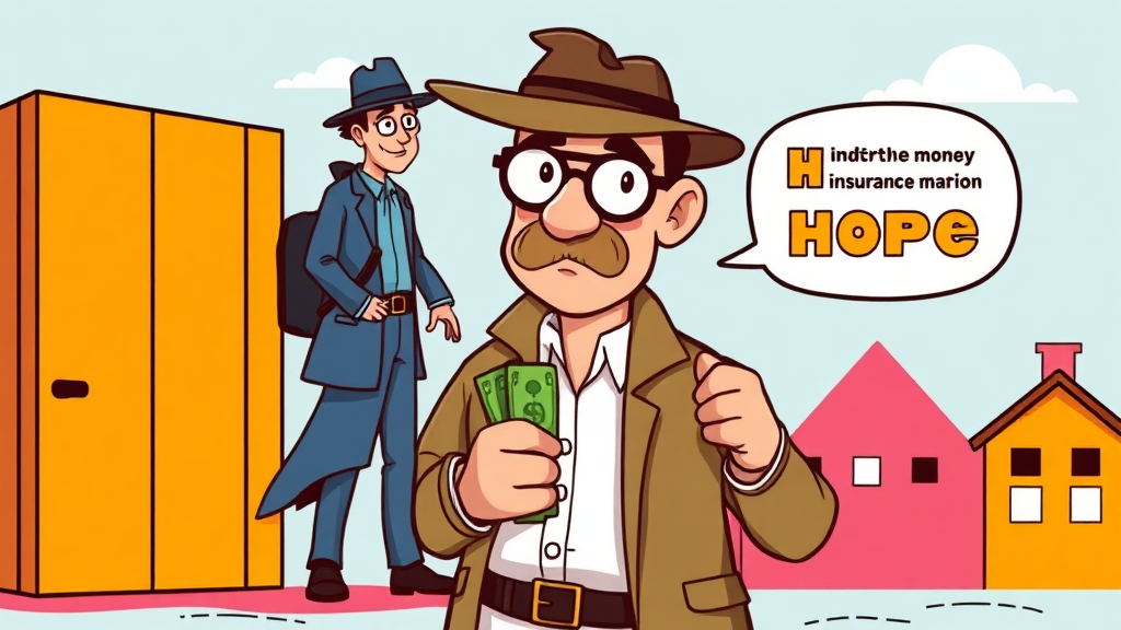 미청구 보험금, 왜 발생하고 어떻게 확인할까? (cartoon 스타일)