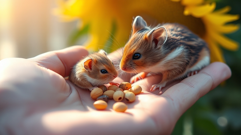 햄스터 핸들링 및 교감 방법 (realistic 스타일)