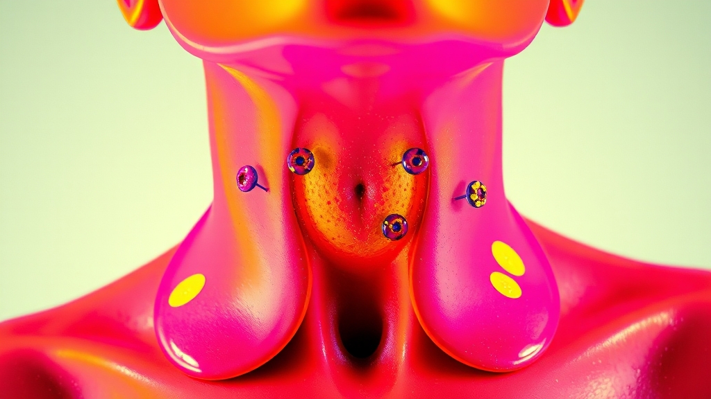 갑상선 결절과 암, 치료 방법은 무엇일까요? (popart 스타일)