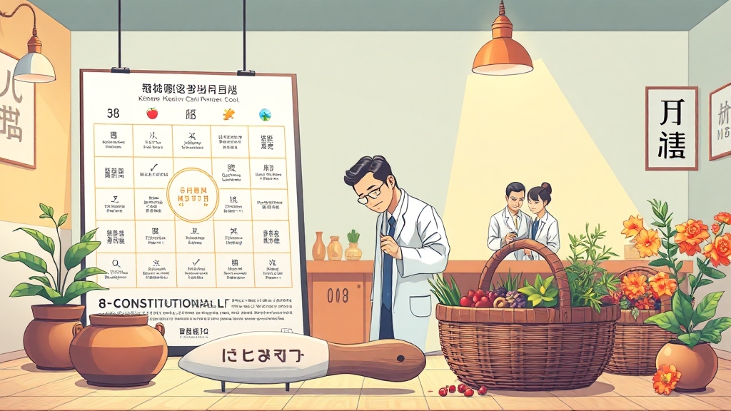 자가진단의 한계와 한의원 진단의 필요성 (cartoon 스타일)