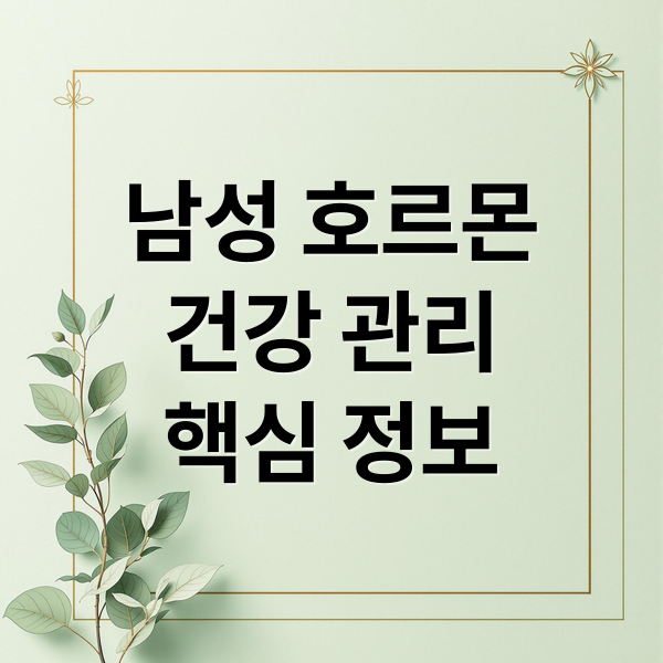 남성 호르몬
건강 관리
핵심 정보 (남성 호르몬 영양제 아연 마그네슘 비타민D)