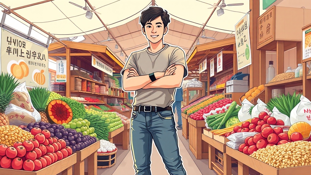 한국 시장의 가능성과 전망 (illustration 스타일)