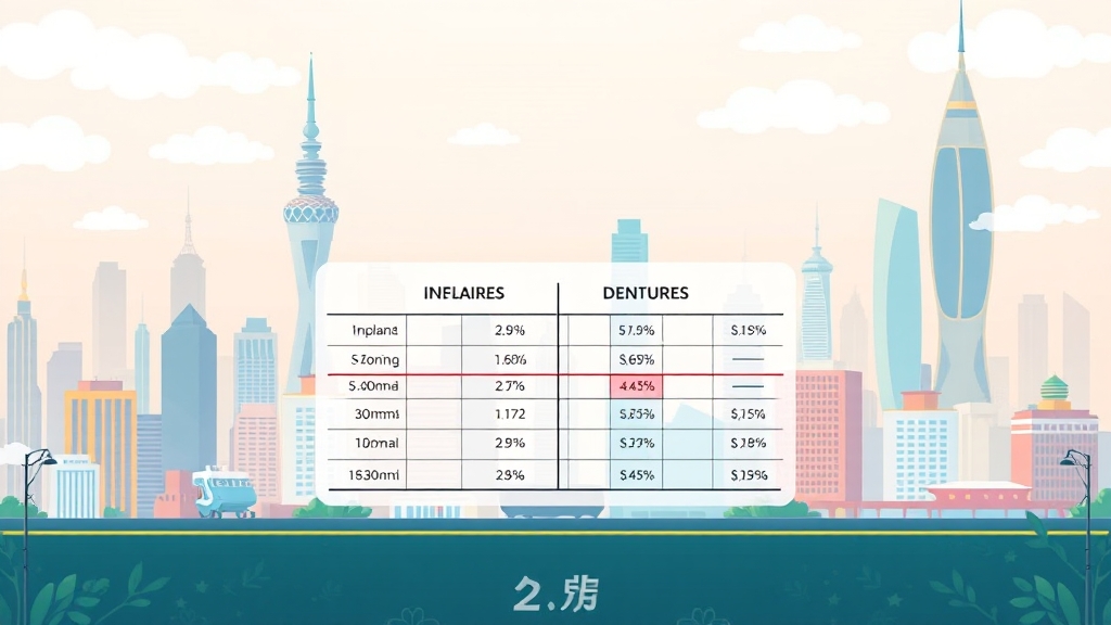 지역별 임플란트 vs 틀니 가격 비교 (illustration 스타일)