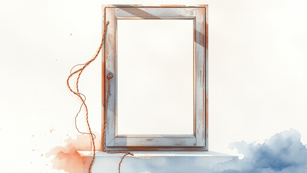 방충망, 언제 교체해야 할까? (watercolor 스타일)
