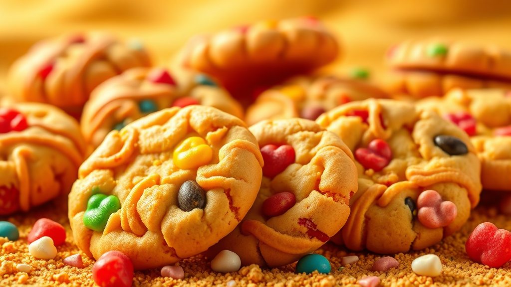 두바이 쫀득쿠키 종류 비교 (realistic 스타일)