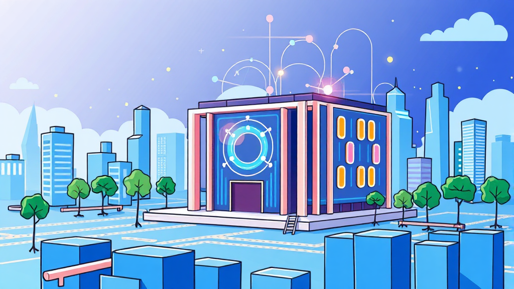 양자컴퓨터, 민간 상용화 시작 (cartoon 스타일)