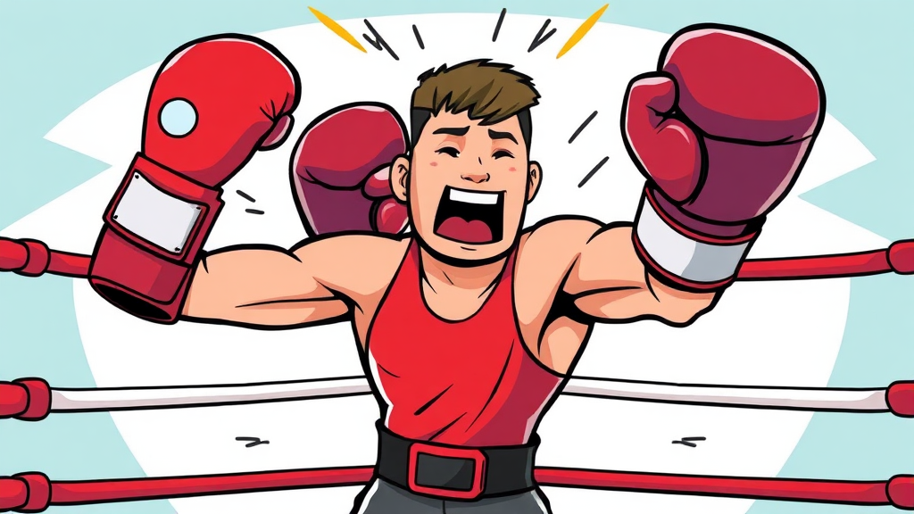 온스별 복싱 글러브 특징과 용도 완벽 분석 (cartoon 스타일)