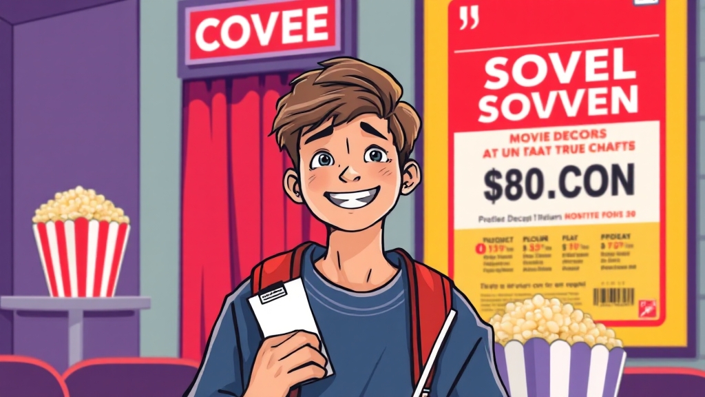 영화관 할인 혜택 (illustration 스타일)