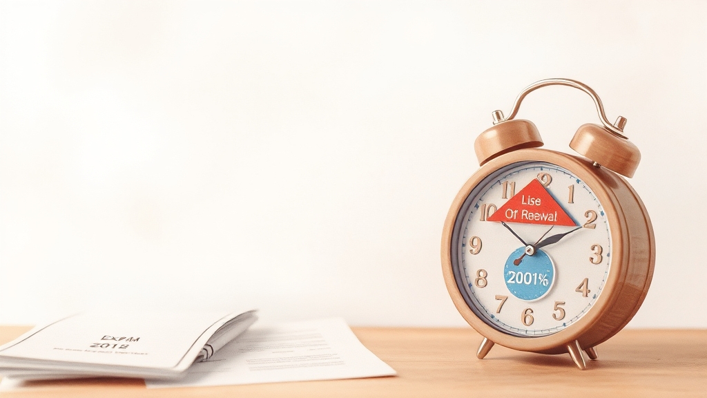 연장 기간 및 절차 (watercolor 스타일)