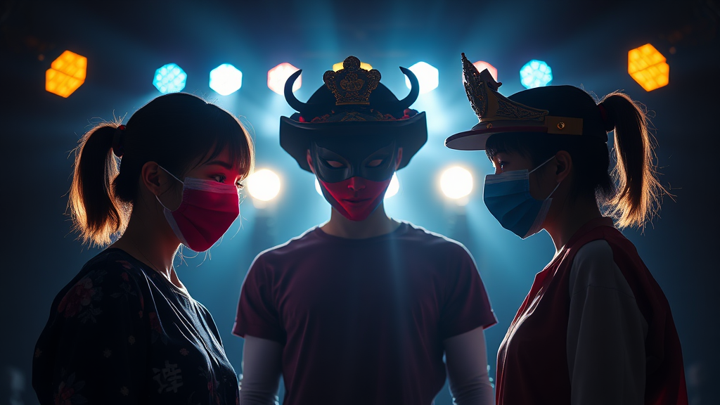 마스크걸즈 멤버는 누구? (realistic 스타일)