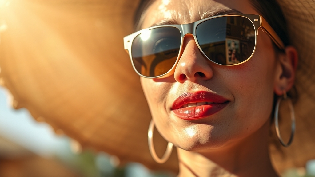 선크림, 왜 중요할까요? (realistic 스타일)