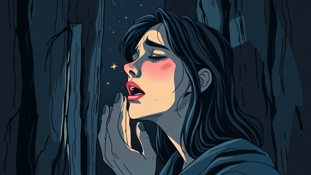 수면무호흡증이란? (illustration 스타일)