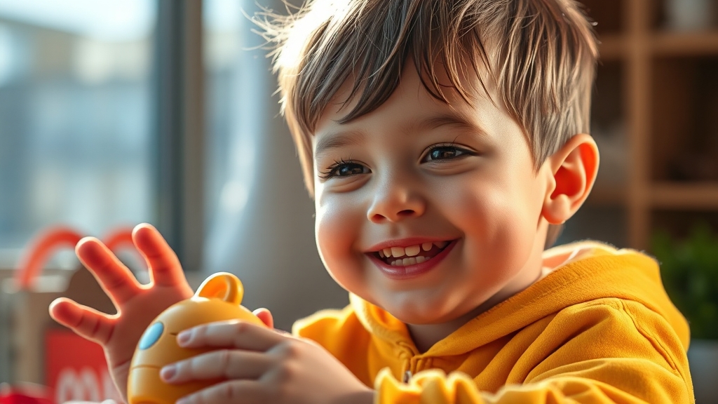 맥모닝 해피밀 주문 정보 (realistic 스타일)