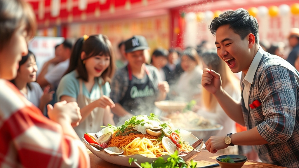 축제 핵심 프로그램 (realistic 스타일)