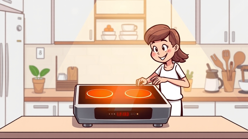 인덕션 1년 사용 후기: 장단점 & 만족도 (cartoon 스타일)