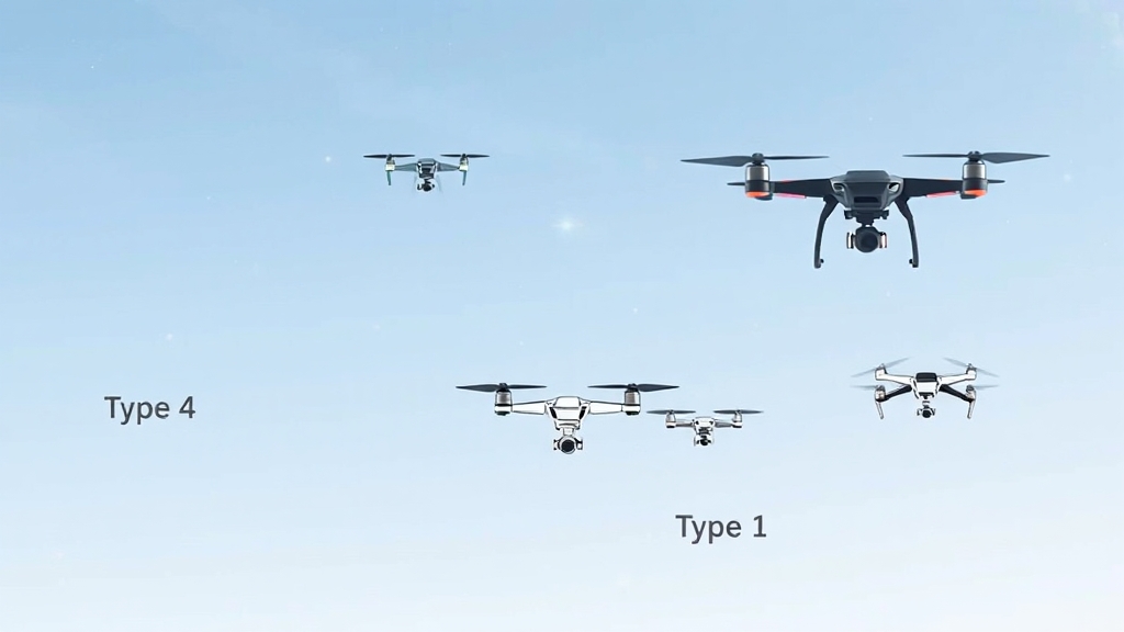 드론 자격증 종류 비교 (illustration 스타일)