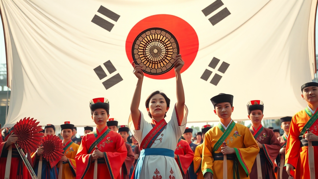 광복의 역사와 미래를 잇는 프로그램 (realistic 스타일)