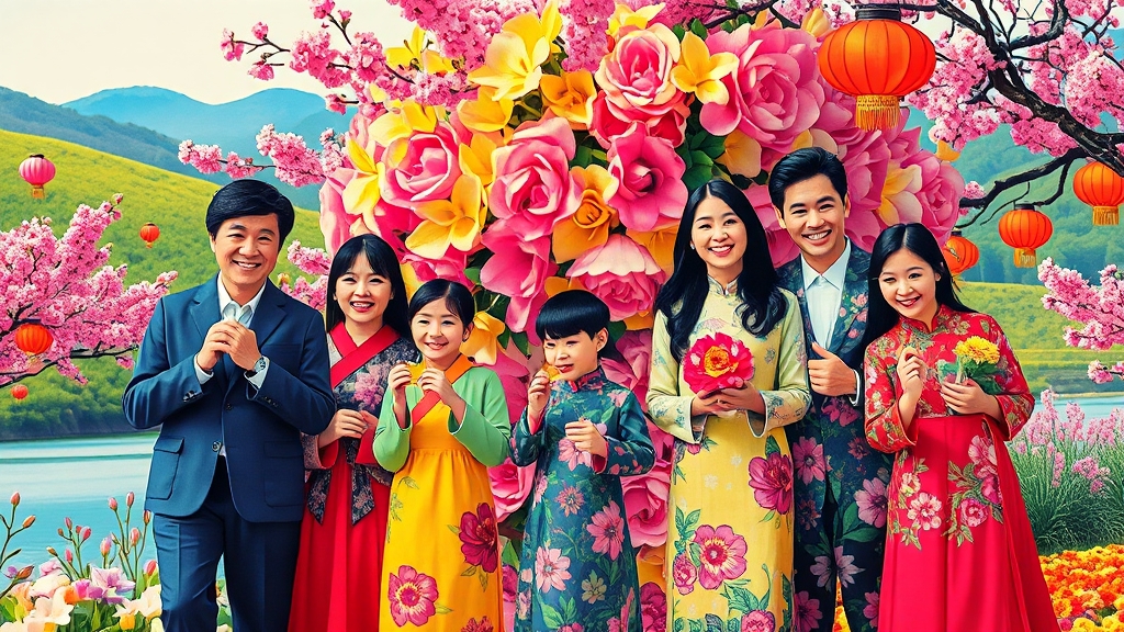 지역별 축제 특징 (popart 스타일)