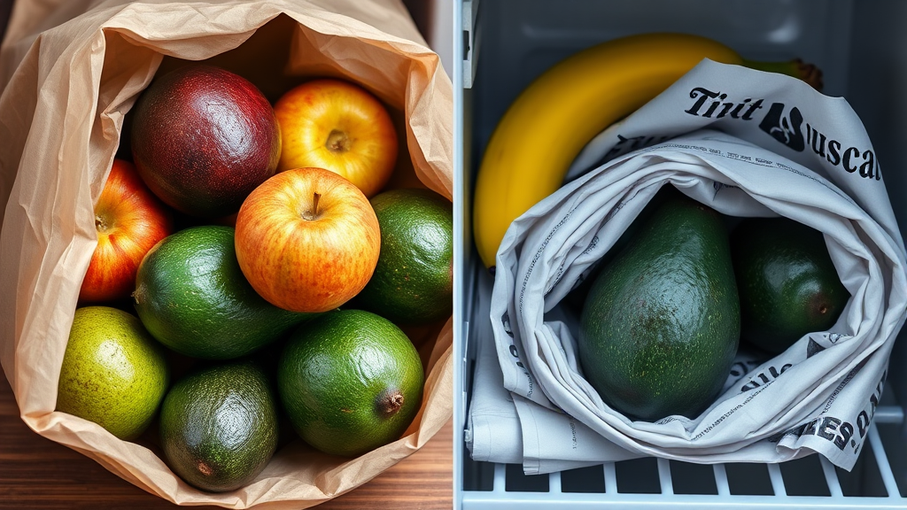 아보카도, 신선하게 오래 보관하는 비결 (realistic 스타일)