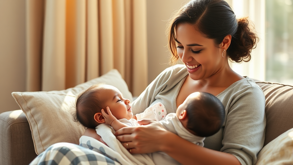 정부지원 산후도우미, 더 궁금한 점은? (realistic 스타일)