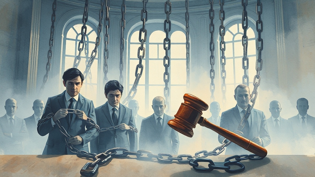 카르텔 규제의 현황과 국제적 노력 (watercolor 스타일)