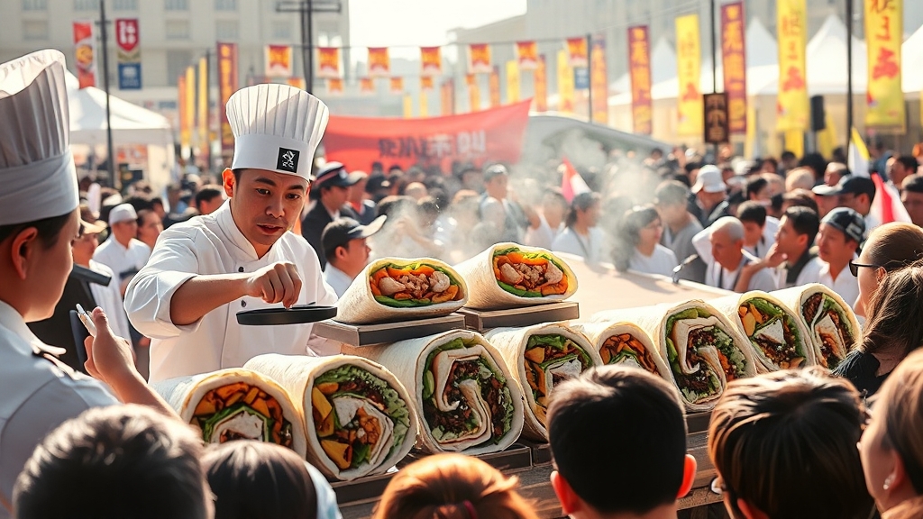 김밥 쿡킹대회, 누가 수상할까? (realistic 스타일)