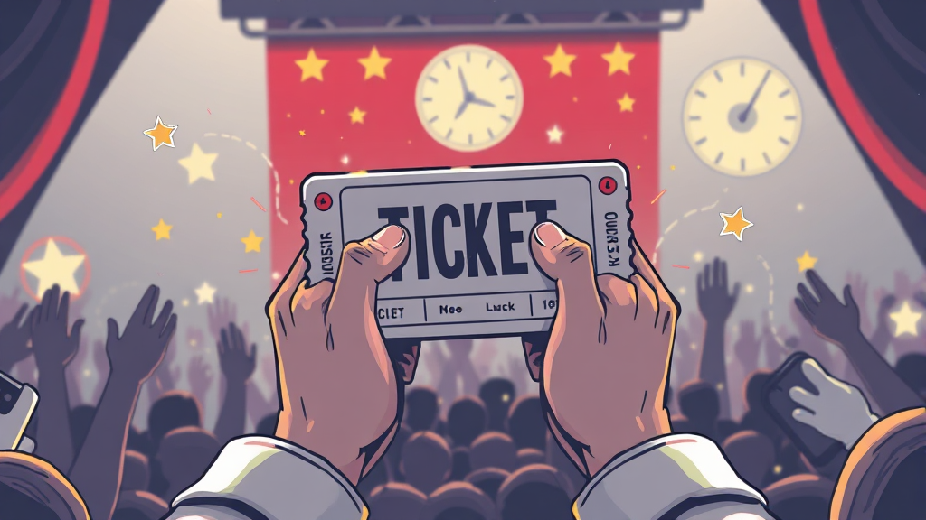 티켓팅 성공 준비사항 체크리스트 (illustration 스타일)