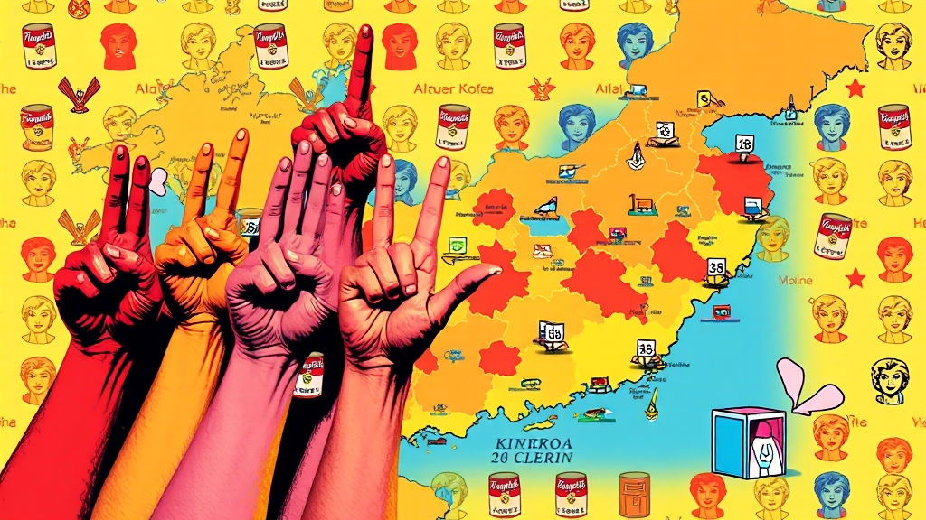 사전투표 참여 자격 (popart 스타일)