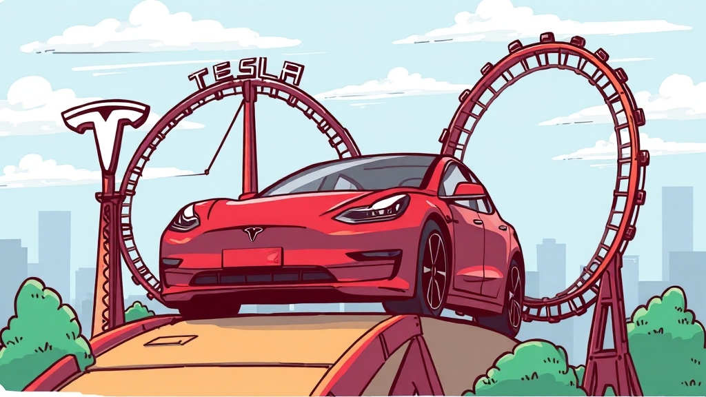 주가 상승 vs 하락, 원인은? (cartoon 스타일)