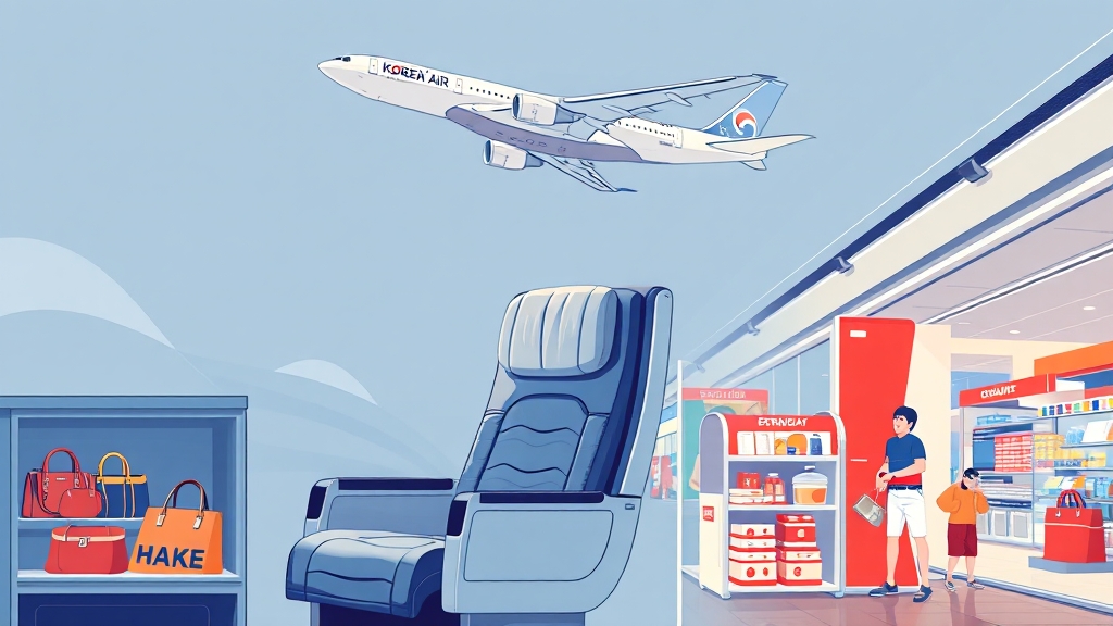 마일리지 사용처 비교: 항공권 vs 업그레이드 vs 쇼핑 (illustration 스타일)