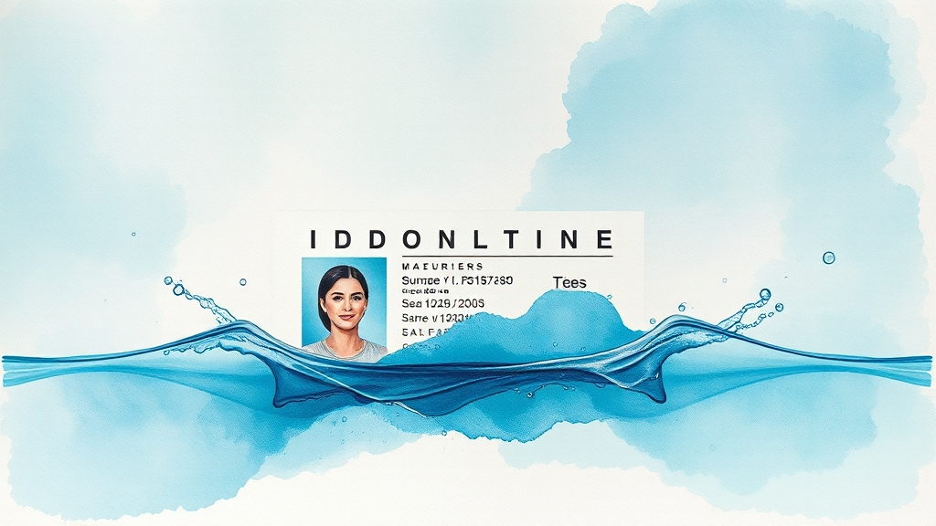 온라인 vs 오프라인 재발급 비교 (watercolor 스타일)