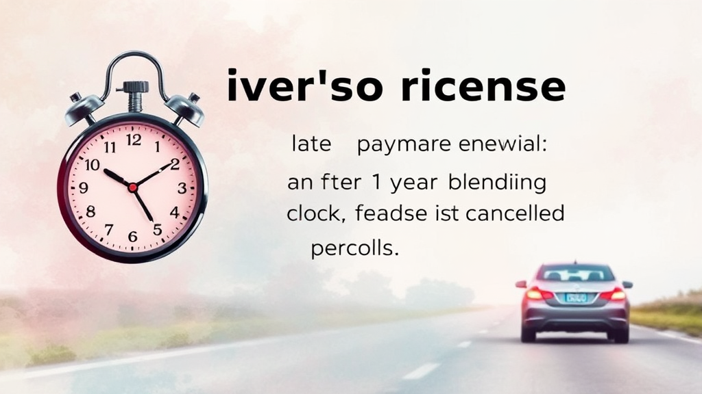 갱신 기간 놓치면 어떻게 될까? (watercolor 스타일)