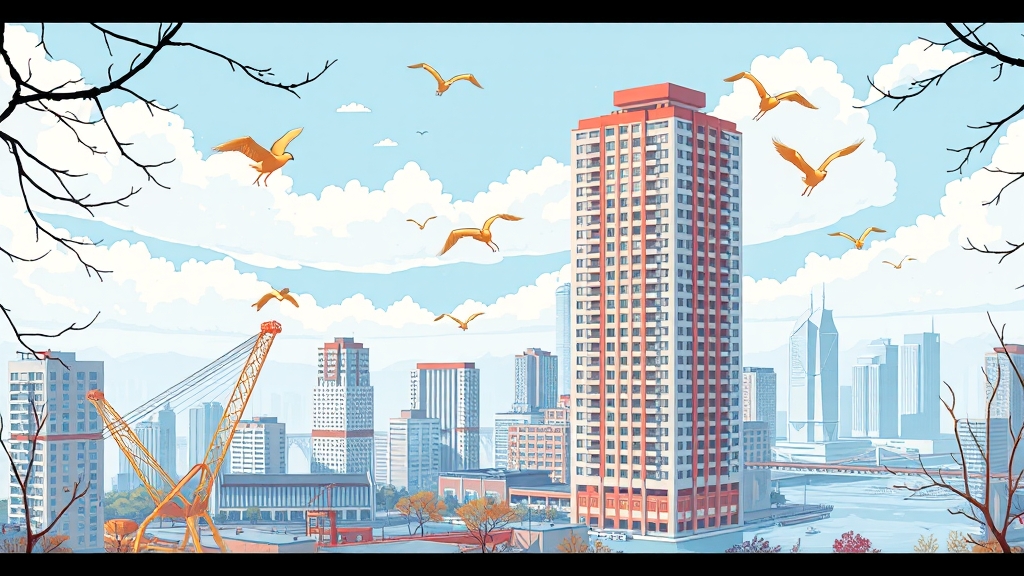 여의도 한양아파트 재건축 인가 (illustration 스타일)