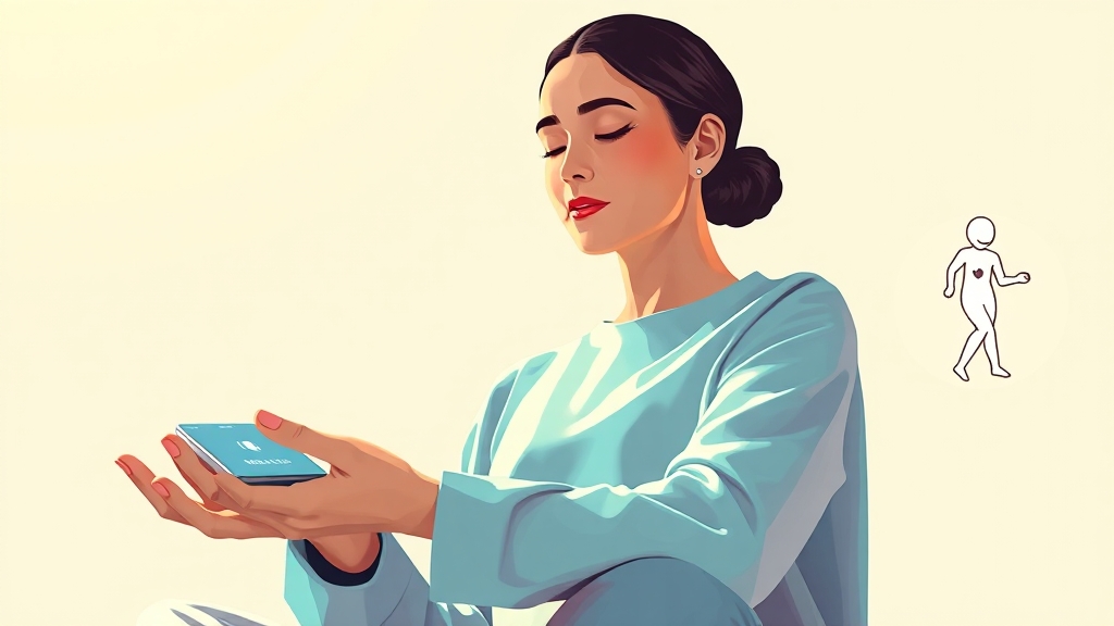 스트레스 관리, 당뇨 예방의 숨은 열쇠 (illustration 스타일)