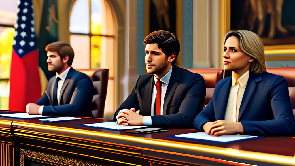 정치권 내부 및 여론 반응 (realistic 스타일)