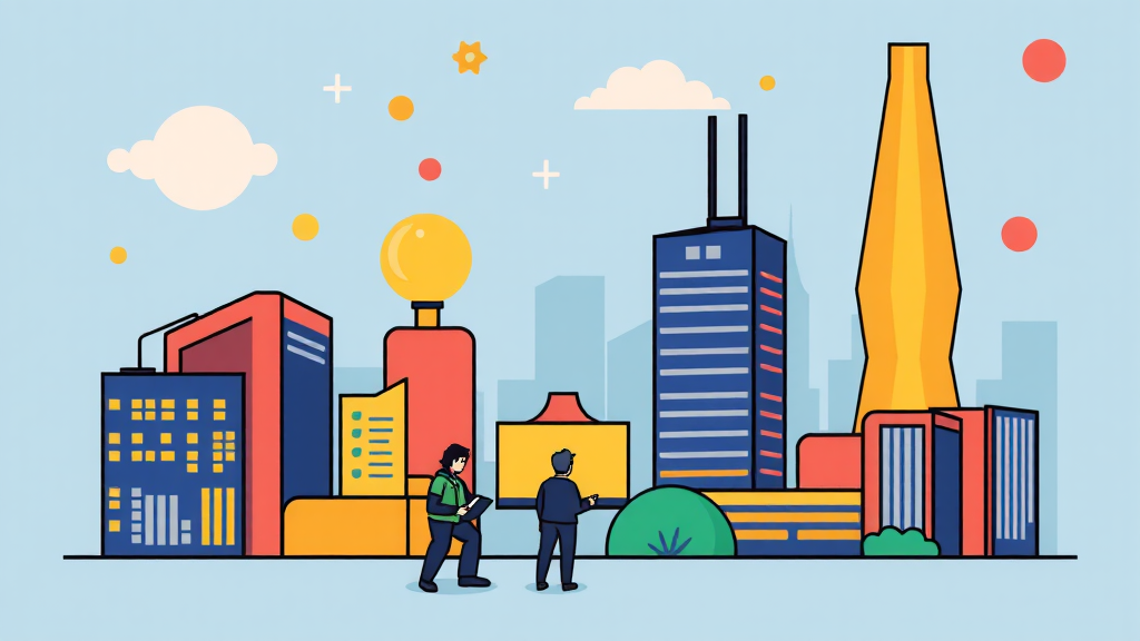 주요 논의 안건 및 내용 (cartoon 스타일)